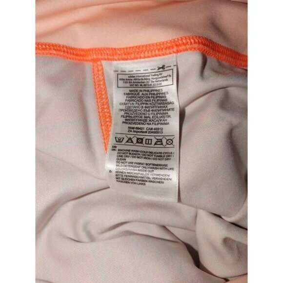 Reebok‎ Speedwick Womens Capri Leggings XL Orange pink Activewear Workout - Picture 4 of 6